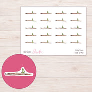 DDZ-12951 planner sticker sheet with enlarged sticker detail