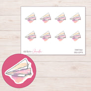 DDZ-12971 planner sticker sheet with enlarged sticker detail