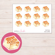 DDZ-12983 planner sticker sheet with enlarged sticker detail
