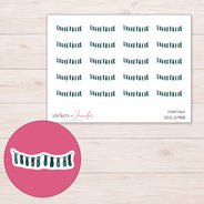 DDZ-12988 planner sticker sheet with enlarged sticker detail