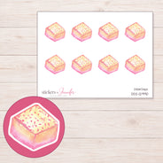 DDZ-12990 planner sticker sheet with enlarged sticker detail
