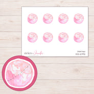 DDZ-12992 planner sticker sheet with enlarged sticker detail