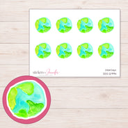 DDZ-12994 planner sticker sheet with enlarged sticker detail