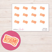 DDZ-13055 planner sticker sheet with enlarged sticker detail