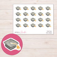 DDZ-13060 planner sticker sheet with enlarged sticker detail