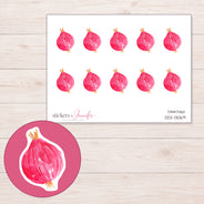DDZ-13069 planner sticker sheet with enlarged sticker detail