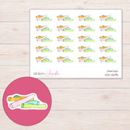 DDZ-13095 planner sticker sheet with enlarged sticker detail