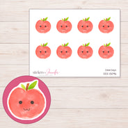 DDZ-13096 planner sticker sheet with enlarged sticker detail
