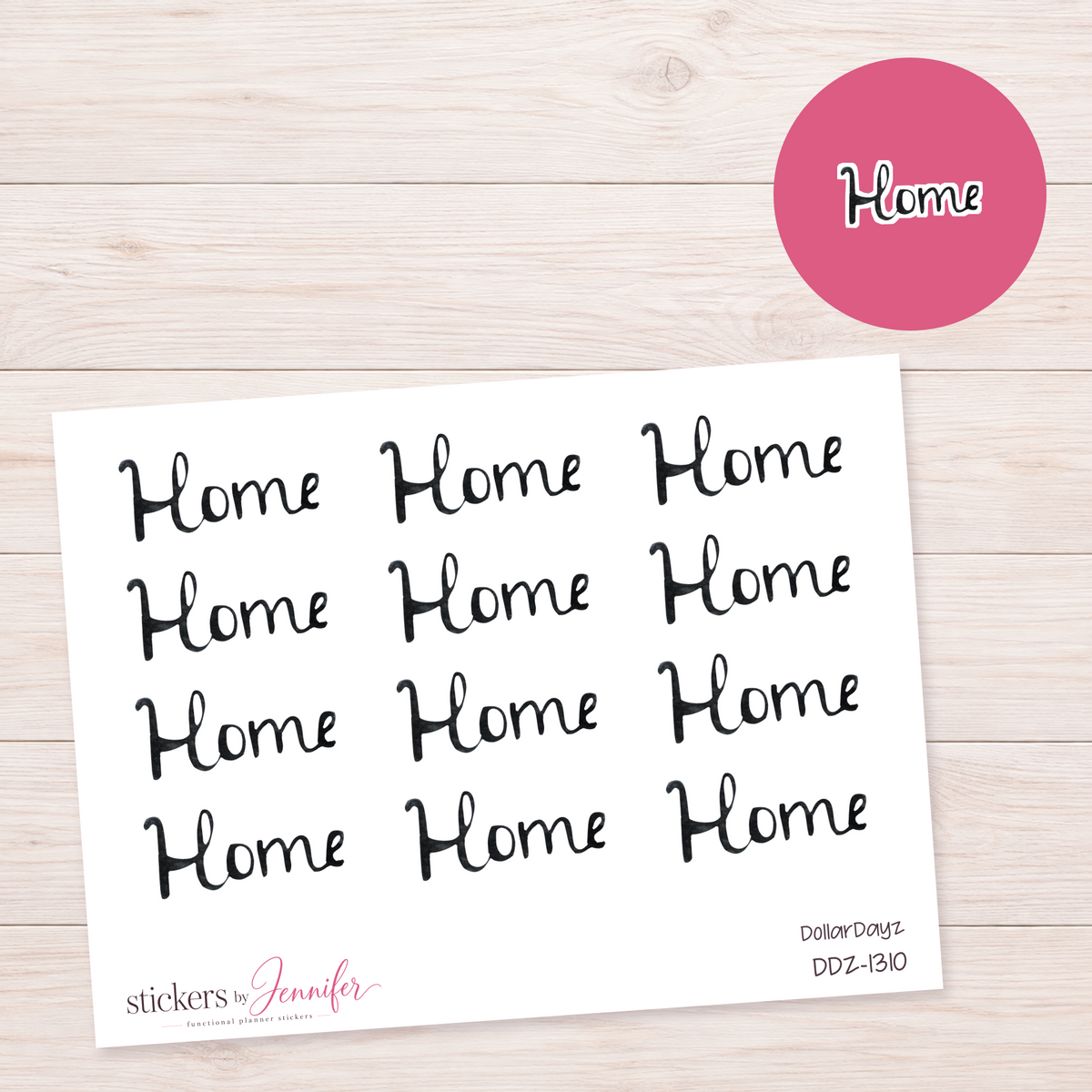 Home Lettering Planner Stickers | DDZ-1310