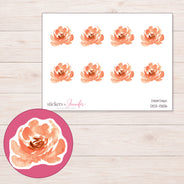 DDZ-13106 planner sticker sheet with enlarged sticker detail