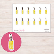 DDZ-13111 planner sticker sheet with enlarged sticker detail