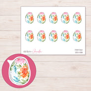 DDZ-13115 planner sticker sheet with enlarged sticker detail