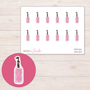 DDZ-13117 planner sticker sheet with enlarged sticker detail