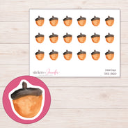 DDZ-13120 planner sticker sheet with enlarged sticker detail