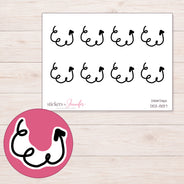 DDZ-13137 planner sticker sheet with enlarged sticker detail