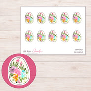 DDZ-13139 planner sticker sheet with enlarged sticker detail