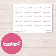 DDZ-13140 planner sticker sheet with enlarged sticker detail