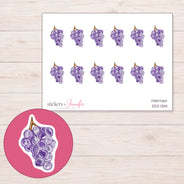 DDZ-13141 planner sticker sheet with enlarged sticker detail