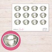 DDZ-13177 planner sticker sheet with enlarged sticker detail