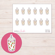 DDZ-13181 planner sticker sheet with enlarged sticker detail