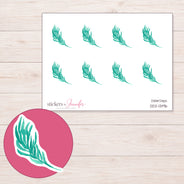 DDZ-13196 planner sticker sheet with enlarged sticker detail