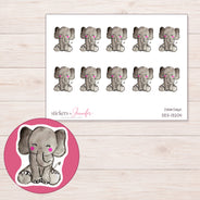 DDZ-13204 planner sticker sheet with enlarged sticker detail