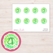 DDZ-13227 planner sticker sheet with enlarged sticker detail