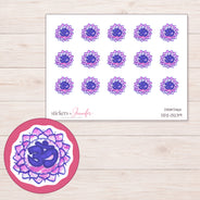 DDZ-13239 planner sticker sheet with enlarged sticker detail