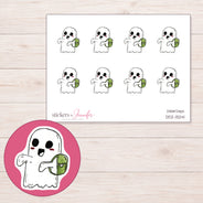 DDZ-13241 planner sticker sheet with enlarged sticker detail