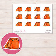 DDZ-13247 planner sticker sheet with enlarged sticker detail