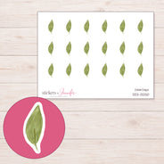 DDZ-13250 planner sticker sheet with enlarged sticker detail