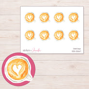 DDZ-13267 planner sticker sheet with enlarged sticker detail