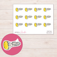 DDZ-13271 planner sticker sheet with enlarged sticker detail