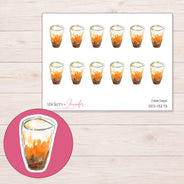 DDZ-13273 planner sticker sheet with enlarged sticker detail