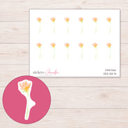 DDZ-13274 planner sticker sheet with enlarged sticker detail