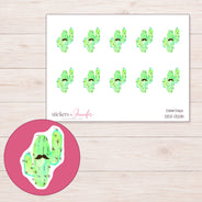 DDZ-13281 planner sticker sheet with enlarged sticker detail