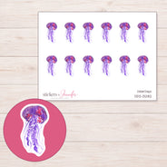 DDZ-13282 planner sticker sheet with enlarged sticker detail