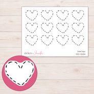 DDZ-13284 planner sticker sheet with enlarged sticker detail