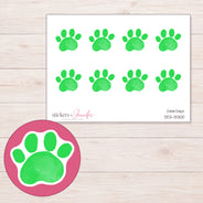 DDZ-13300 planner sticker sheet with enlarged sticker detail