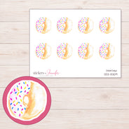 DDZ-13309 planner sticker sheet with enlarged sticker detail
