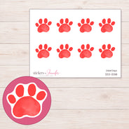 DDZ-13318 planner sticker sheet with enlarged sticker detail
