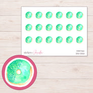 DDZ-13321 planner sticker sheet with enlarged sticker detail