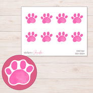 DDZ-13324 planner sticker sheet with enlarged sticker detail