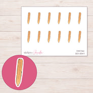 DDZ-13347 planner sticker sheet with enlarged sticker detail