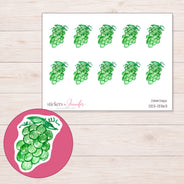 DDZ-13363 planner sticker sheet with enlarged sticker detail