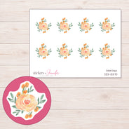 DDZ-13370 planner sticker sheet with enlarged sticker detail
