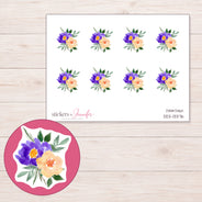 DDZ-13376 planner sticker sheet with enlarged sticker detail