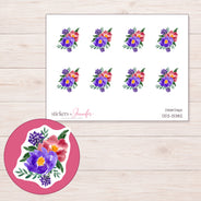 DDZ-13382 planner sticker sheet with enlarged sticker detail