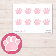 DDZ-13384 planner sticker sheet with enlarged sticker detail
