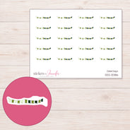 DDZ-13386 planner sticker sheet with enlarged sticker detail